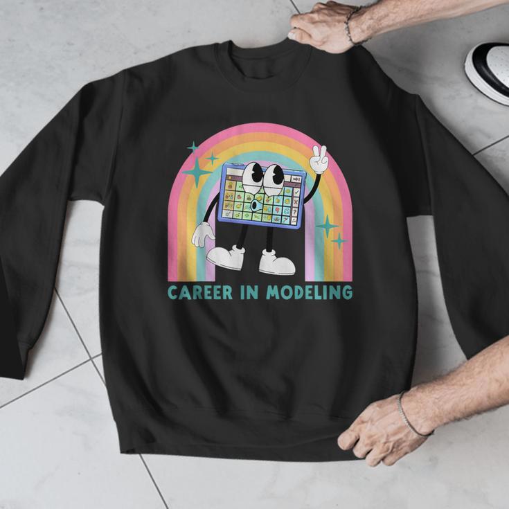 Career In Modeling AAC Teacher SLP SPED Communication Autism Men Graphic Sweatshirt, funny design Career In Modeling AAC Teacher SLP SPED Communication Autism Men Graphic Sweatshirt, funny design