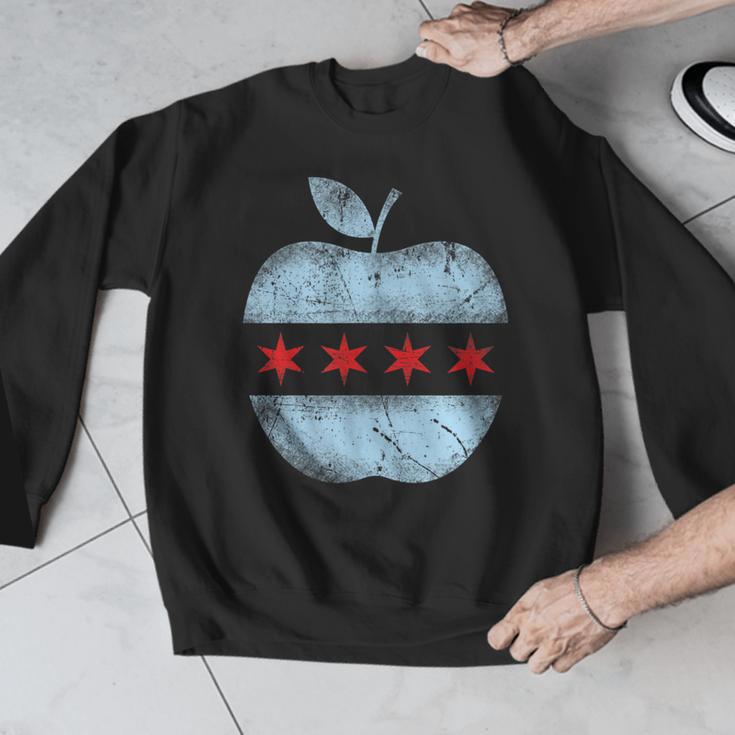 Chicago Flag Teacher School Cute Men Graphic Sweatshirt, funny design