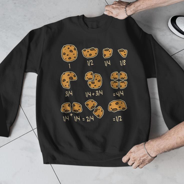 Chocolate Cookie Quick Math Fraction Math Teachers For Men Women Girls Kids Men Graphic Sweatshirt, funny design
