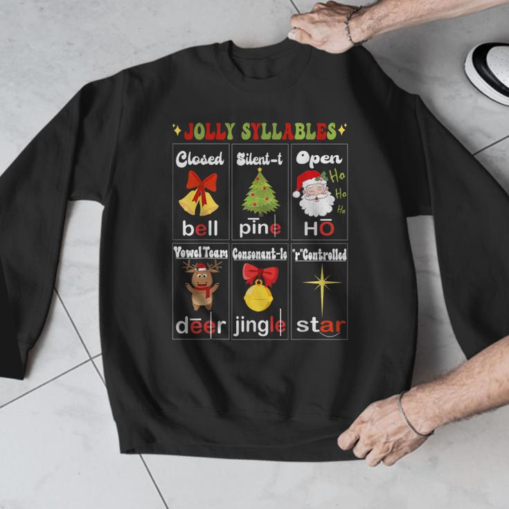 Christmas Reading Teacher Syllable Types Reading Teacher Men Graphic Sweatshirt, funny design Christmas Reading Teacher Syllable Types Reading Teacher Men Graphic Sweatshirt, funny design