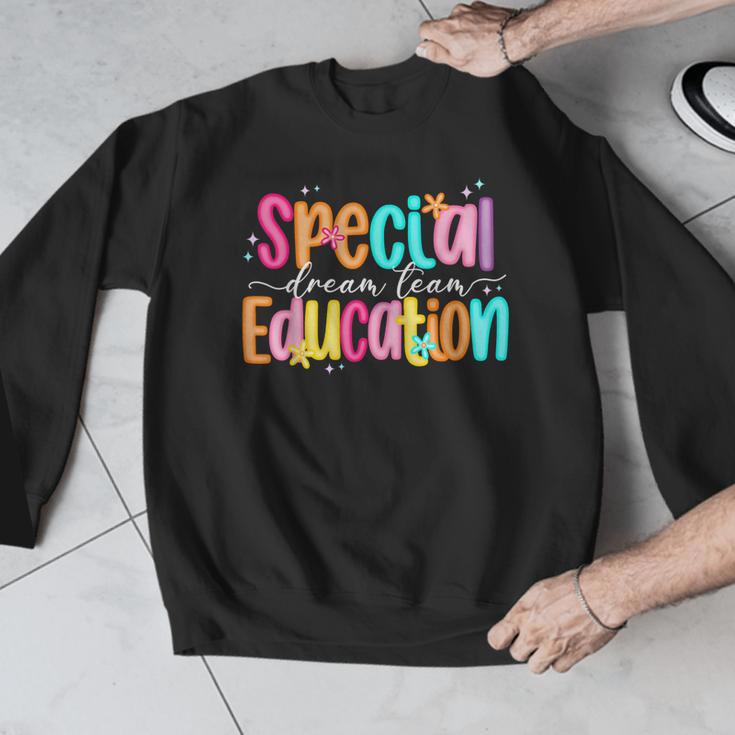 Color Special Education Squad Groovy Dream Team SPED Teacher Men Graphic Sweatshirt, Groovy Teacher Gifts, funny design Color Special Education Squad Groovy Dream Team SPED Teacher Men Graphic Sweatshirt, Groovy Teacher Gifts, funny design