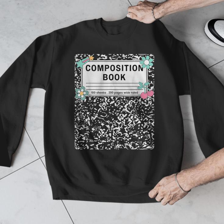 Composition Book Notebook Teachers Matching Group Halloween Men Graphic Sweatshirt, funny design