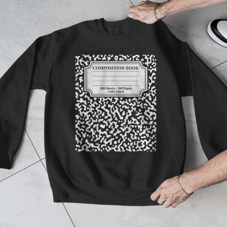Composition Notebook Matching Group Halloween Teachers Men Graphic Sweatshirt, funny design Composition Notebook Matching Group Halloween Teachers Men Graphic Sweatshirt, funny design