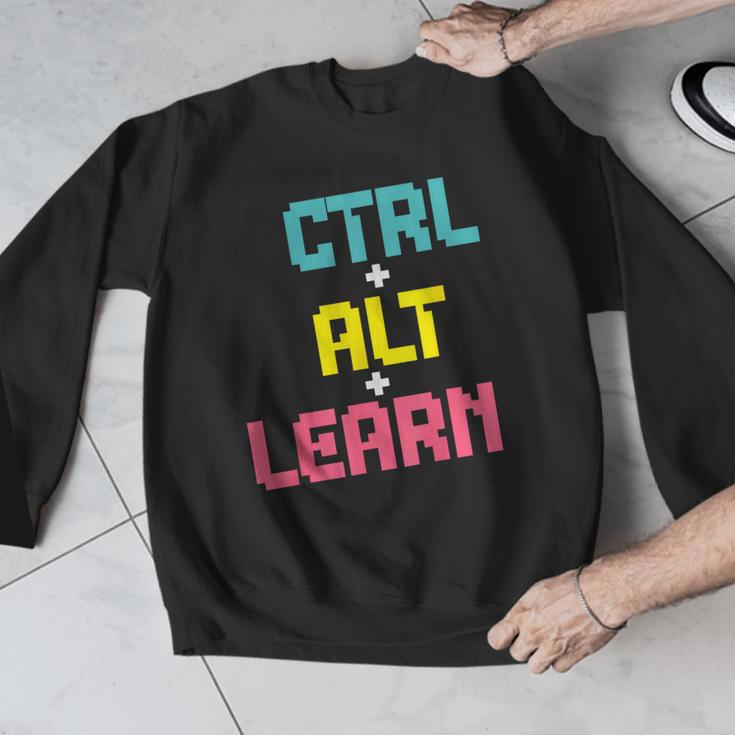 Computer Teacher Back To School Kids Ctrl Alt Learn Men Graphic Sweatshirt, funny design Computer Teacher Back To School Kids Ctrl Alt Learn Men Graphic Sweatshirt, funny design