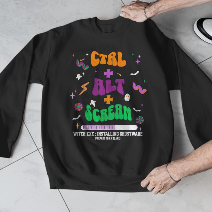 Computer Teacher Spooky Halloween Technology STEM Engineer Men Graphic Sweatshirt, funny design