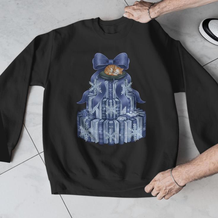 Coquette Bow Book Tree Merry Christmas Xmas Teacher Holiday Men Graphic Sweatshirt, funny design Coquette Bow Book Tree Merry Christmas Xmas Teacher Holiday Men Graphic Sweatshirt, funny design