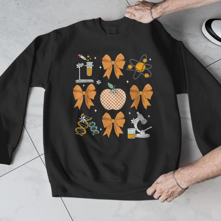 Coquette Bow Fall Science Teacher Stem Teacher Thanksgiving Men Graphic Sweatshirt, Science Teacher Gifts, funny design Coquette Bow Fall Science Teacher Stem Teacher Thanksgiving Men Graphic Sweatshirt, Science Teacher Gifts, funny design