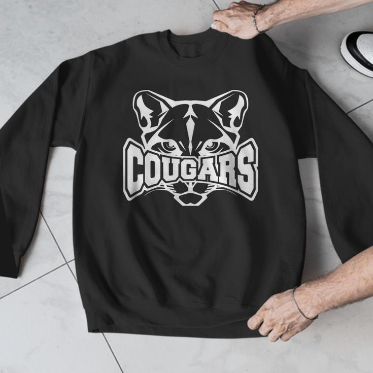 Cougars Teacher Student School Sports Fan Team Spirit Men Graphic Sweatshirt, funny design