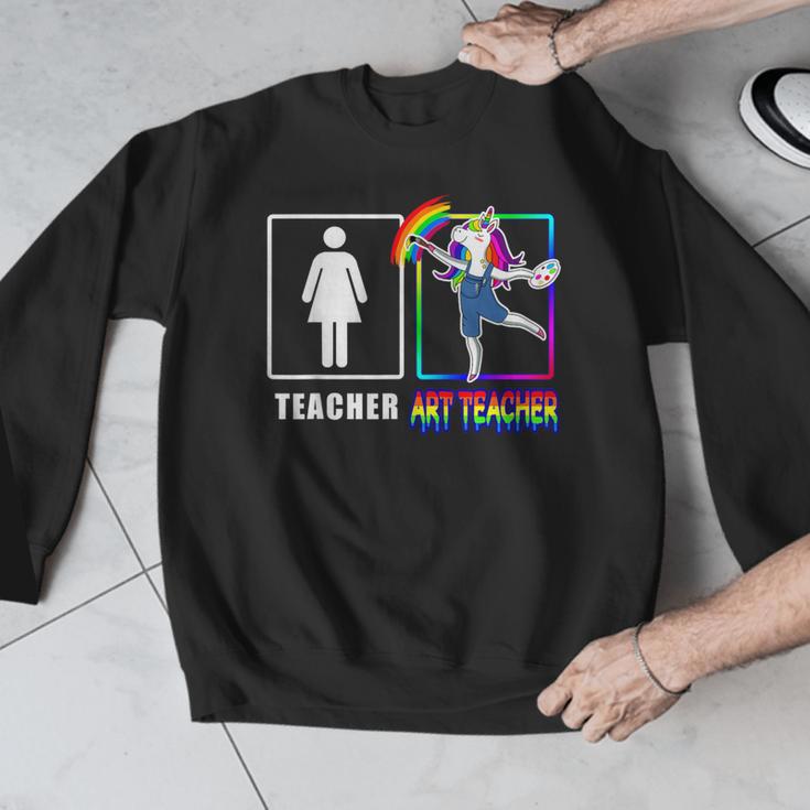 Cute Art Teacher Magical Dabbing Unicorn Artist Men Graphic Sweatshirt, funny design Cute Art Teacher Magical Dabbing Unicorn Artist Men Graphic Sweatshirt, funny design