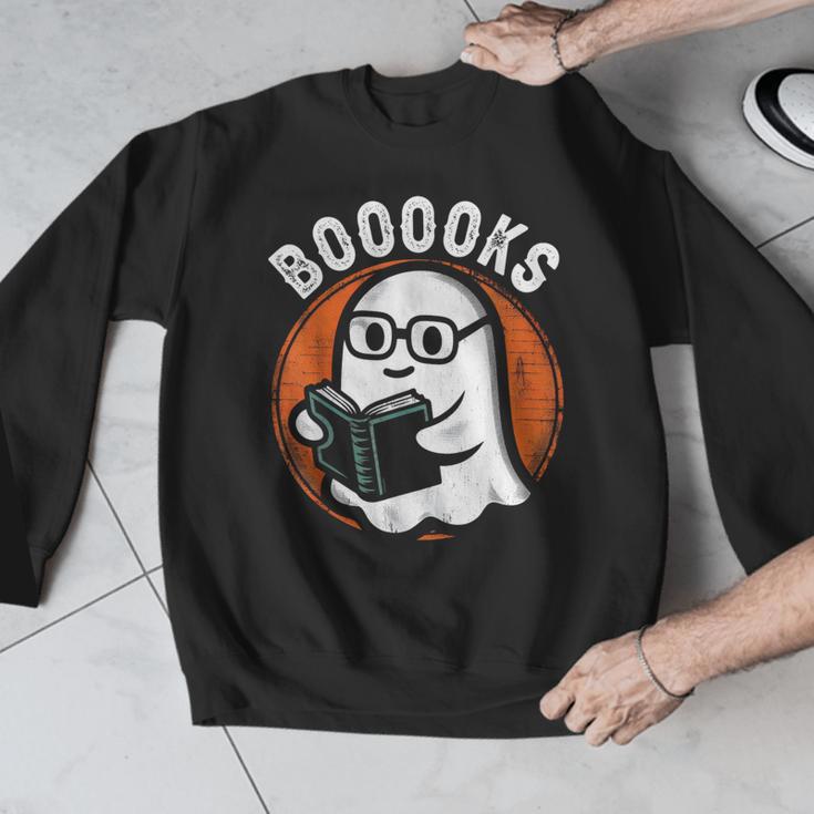 Cute Ghost Book Reading Books Lover Retro Halloween Teacher Men Graphic Sweatshirt, funny design Cute Ghost Book Reading Books Lover Retro Halloween Teacher Men Graphic Sweatshirt, funny design
