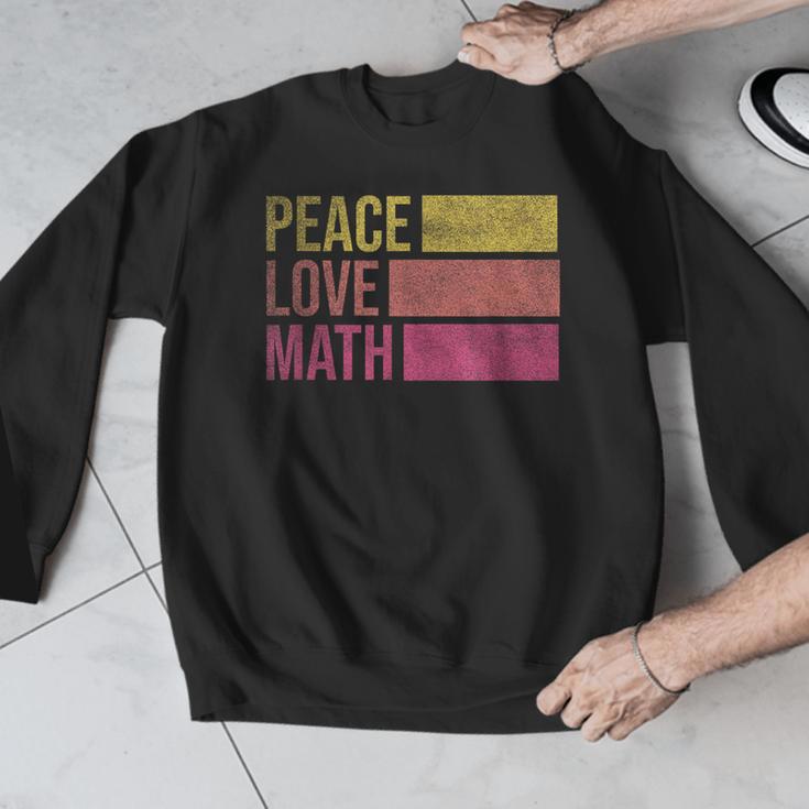 Cute Math Teacher Peace Love Math Men Graphic Sweatshirt, funny design Cute Math Teacher Peace Love Math Men Graphic Sweatshirt, funny design