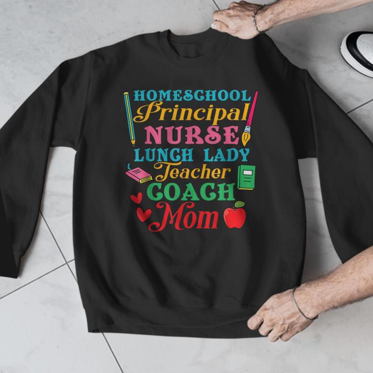 Cute Principal Nurse Lunch Lady Teacher Coach Homeschool Mom Men Graphic Sweatshirt, funny design Cute Principal Nurse Lunch Lady Teacher Coach Homeschool Mom Men Graphic Sweatshirt, funny design