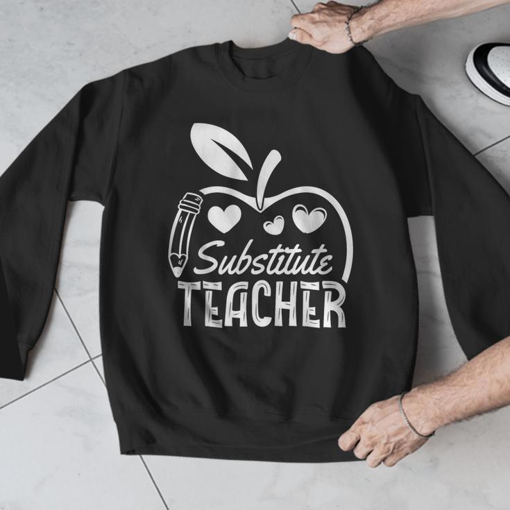 Cute Substitute Teacher Appreciation Men Women Men Graphic Sweatshirt, funny design