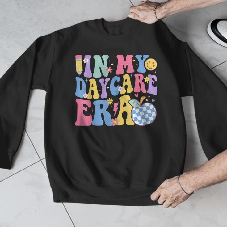 In My Daycare Era Groovy Teacher Daycare First Day Of School Men Graphic Sweatshirt, Groovy Teacher Gifts, funny design