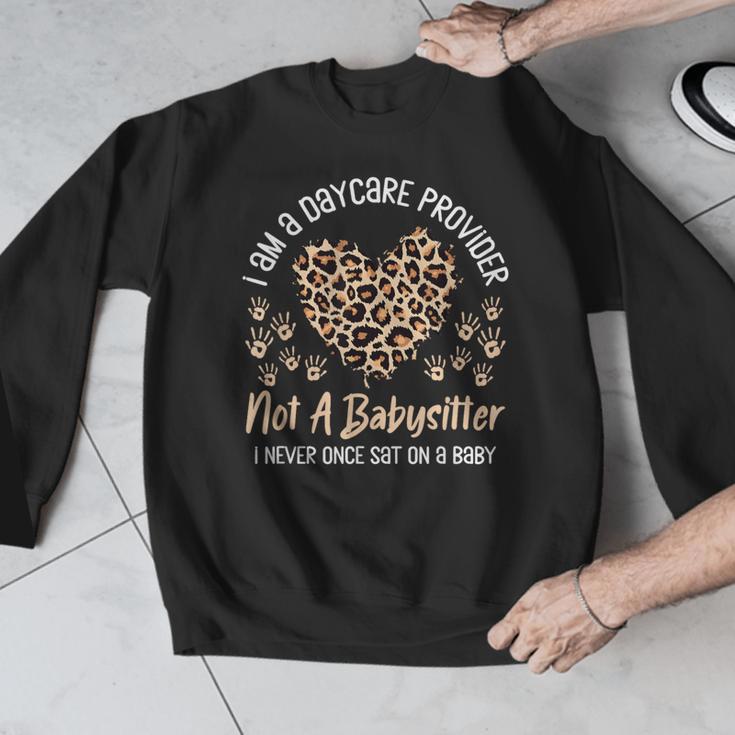 Daycare Provider Teacher Childcare Worker Leopard Heart Fun Men Graphic Sweatshirt, funny design Daycare Provider Teacher Childcare Worker Leopard Heart Fun Men Graphic Sweatshirt, funny design