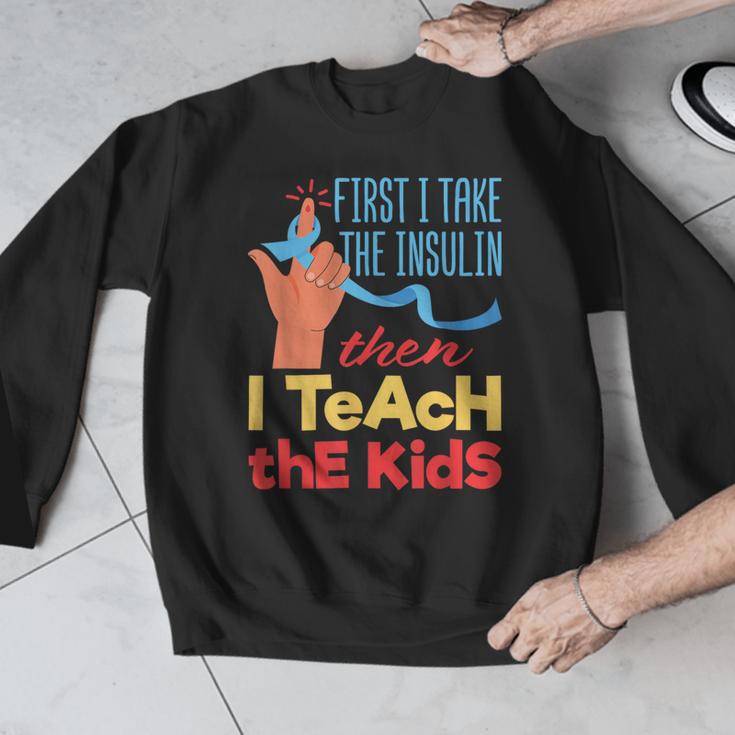 Diabetic Teacher Diabetes Awareness Insulin Blue Ribbon Men Graphic Sweatshirt, funny design Diabetic Teacher Diabetes Awareness Insulin Blue Ribbon Men Graphic Sweatshirt, funny design