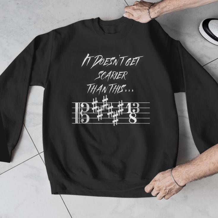 It Doesn't Get Scarier Halloween Music Teacher Costume For Men Women Men Graphic Sweatshirt, funny design