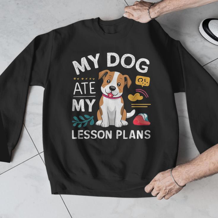 My Dog Ate My Lesson Plan Teacher Back To School Men Graphic Sweatshirt, funny design My Dog Ate My Lesson Plan Teacher Back To School Men Graphic Sweatshirt, funny design