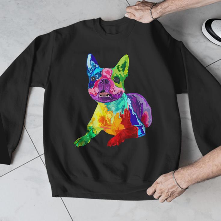 Dog Lover Boston Terrier Dog Colorful Boston Terrier Men Women Kids Men Graphic Sweatshirt, funny design