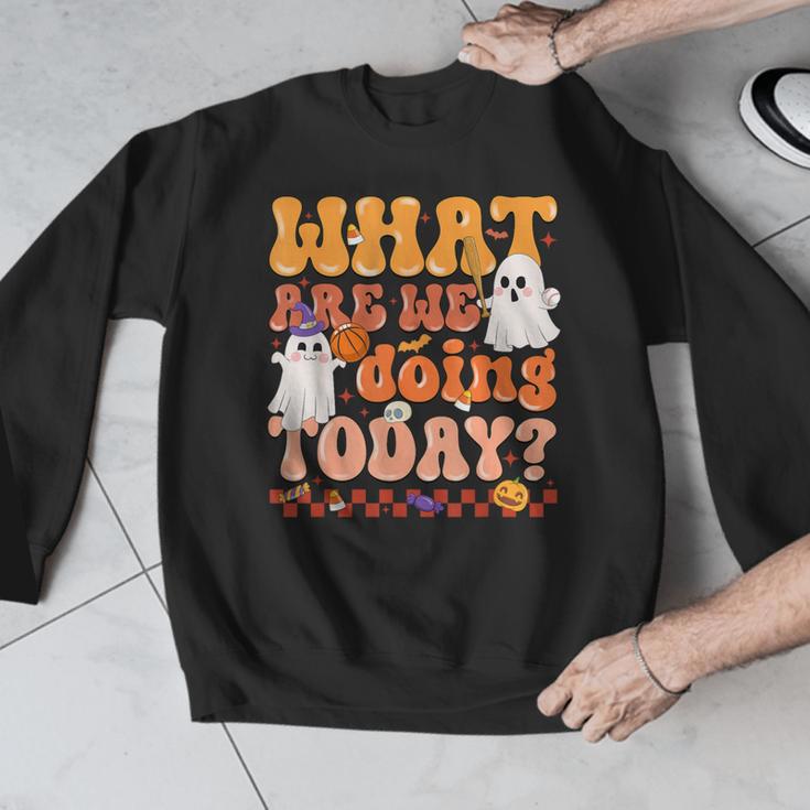 What Are We Doing Today Halloween PE Spooky Teacher Men Graphic Sweatshirt, Pe Teacher Gifts, funny design What Are We Doing Today Halloween PE Spooky Teacher Men Graphic Sweatshirt, Pe Teacher Gifts, funny design