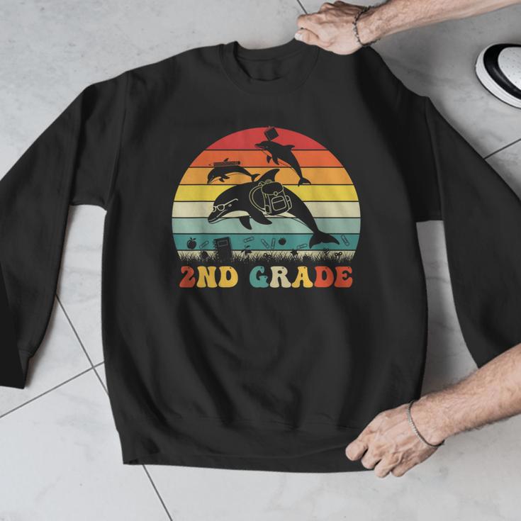 Dolphin Second Grade Back To School Teacher Student Men Graphic Sweatshirt, funny design Dolphin Second Grade Back To School Teacher Student Men Graphic Sweatshirt, funny design
