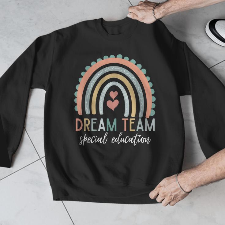 Dream Team Special Education Teacher ED SPED Squad Rainbow Men Graphic Sweatshirt, funny design