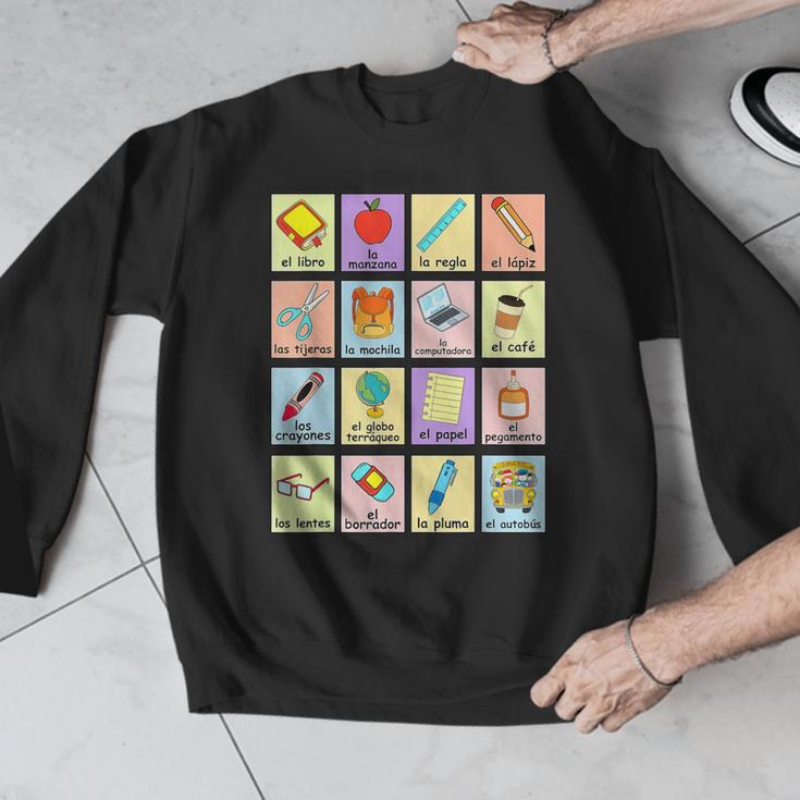Dual Language Crew Bilingual Spanish Teacher Back To School For Men Women Men Graphic Sweatshirt, funny design Dual Language Crew Bilingual Spanish Teacher Back To School For Men Women Men Graphic Sweatshirt, funny design