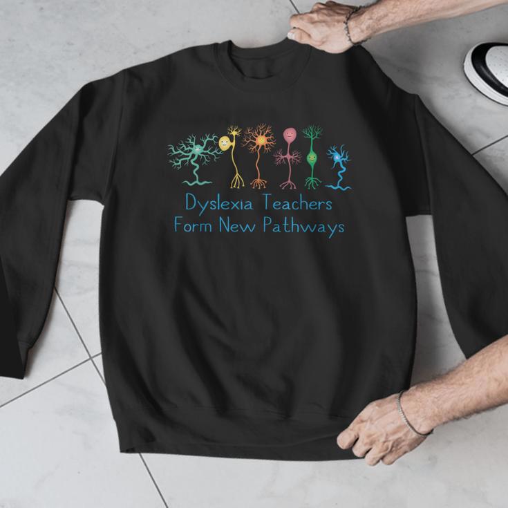 Dyslexia Teachers Form New Pathways Awareness Men Graphic Sweatshirt, funny design