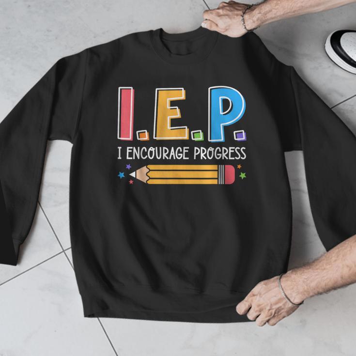 I E P I Encourage Progress Special Education Teacher Men Graphic Sweatshirt, funny design I E P I Encourage Progress Special Education Teacher Men Graphic Sweatshirt, funny design