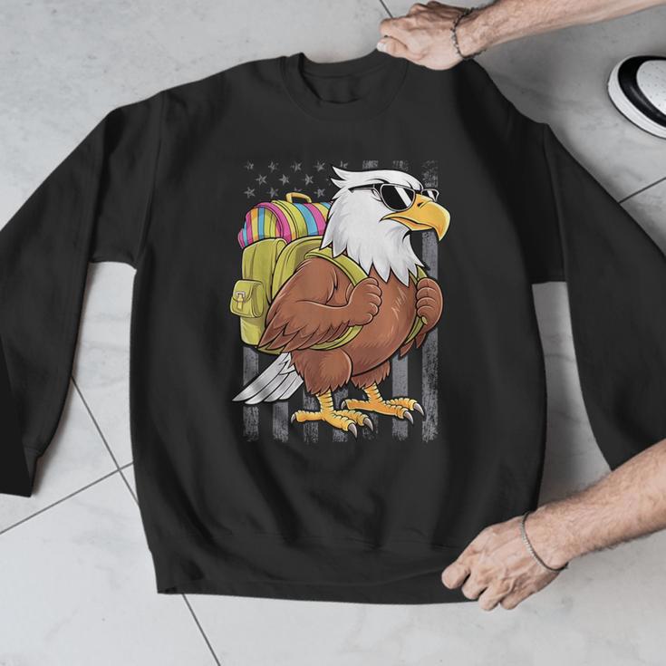 Eagle First Day Of School Teacher Back To School Eagle Men Graphic Sweatshirt, funny design