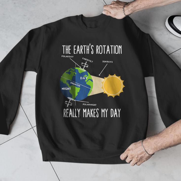 Earth Rotation Earth Day Science Teacher Kids Women Men Graphic Sweatshirt, Science Teacher Gifts, funny design Earth Rotation Earth Day Science Teacher Kids Women Men Graphic Sweatshirt, Science Teacher Gifts, funny design