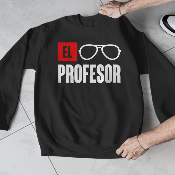 El Professor Money Costume Profesor Glasses Men Teacher Gift Men Graphic Sweatshirt, funny design El Professor Money Costume Profesor Glasses Men Teacher Gift Men Graphic Sweatshirt, funny design