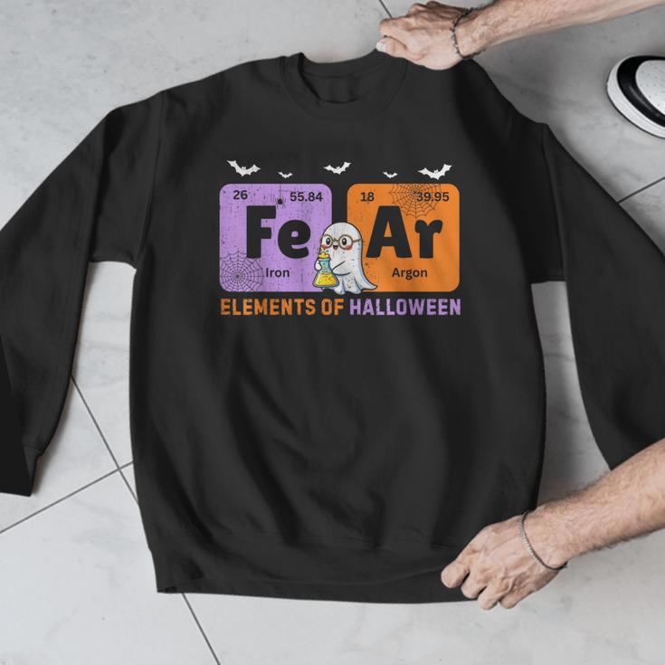 Elements Of Halloween Fear Periodically Chemistry Teacher Men Graphic Sweatshirt, funny design
