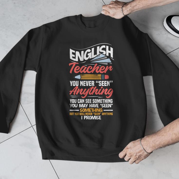 English Teacher Men Graphic Sweatshirt, English Teacher Gifts, funny design