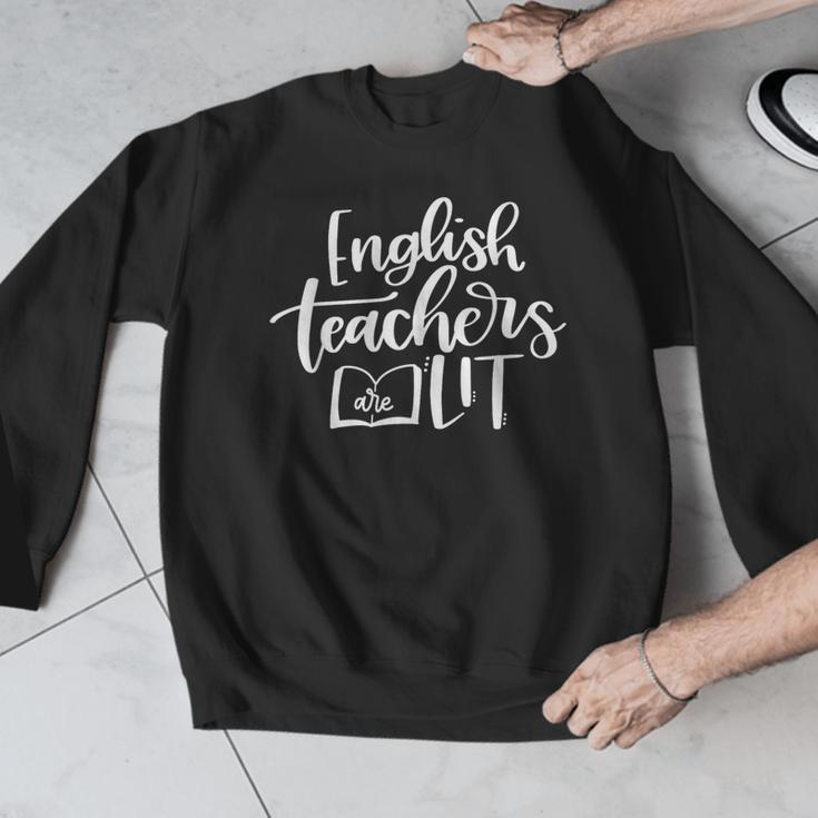 English Teachers Are Lit Teacher Appreciation Men Graphic Sweatshirt, English Teacher Gifts, funny design English Teachers Are Lit Teacher Appreciation Men Graphic Sweatshirt, English Teacher Gifts, funny design