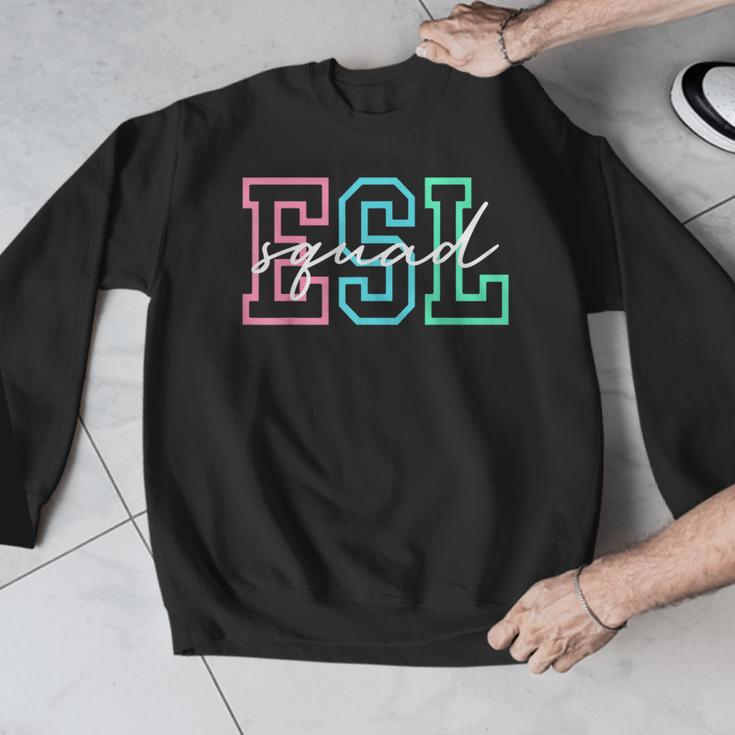 ESL Squad Teacher English As A Second Language Men Graphic Sweatshirt, Esl Teacher Gifts, English Teacher Gifts, funny design