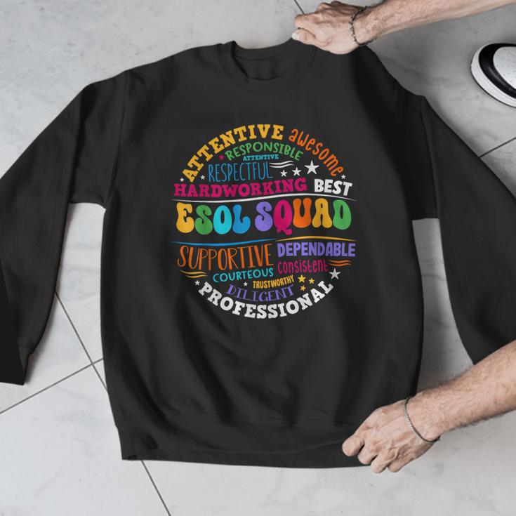 ESOL Squad Teachers And Students Team Back To School Men Graphic Sweatshirt, funny design