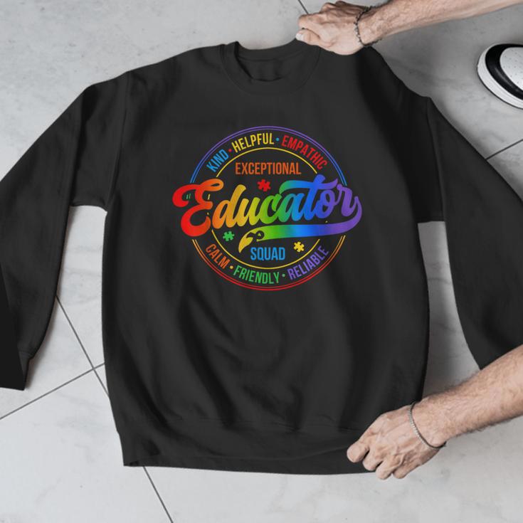Exceptional Educator Squad Special Education Teacher Autism Men Graphic Sweatshirt, funny design Exceptional Educator Squad Special Education Teacher Autism Men Graphic Sweatshirt, funny design
