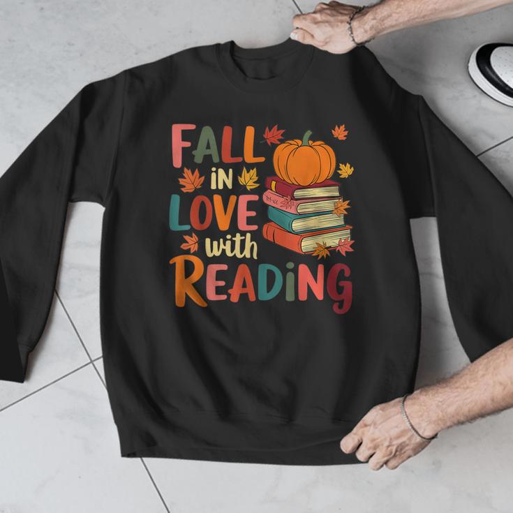 Fall In Love With Reading Autumn Thanksgiving Shirt Teacher Men Graphic Sweatshirt, funny design Fall In Love With Reading Autumn Thanksgiving Shirt Teacher Men Graphic Sweatshirt, funny design