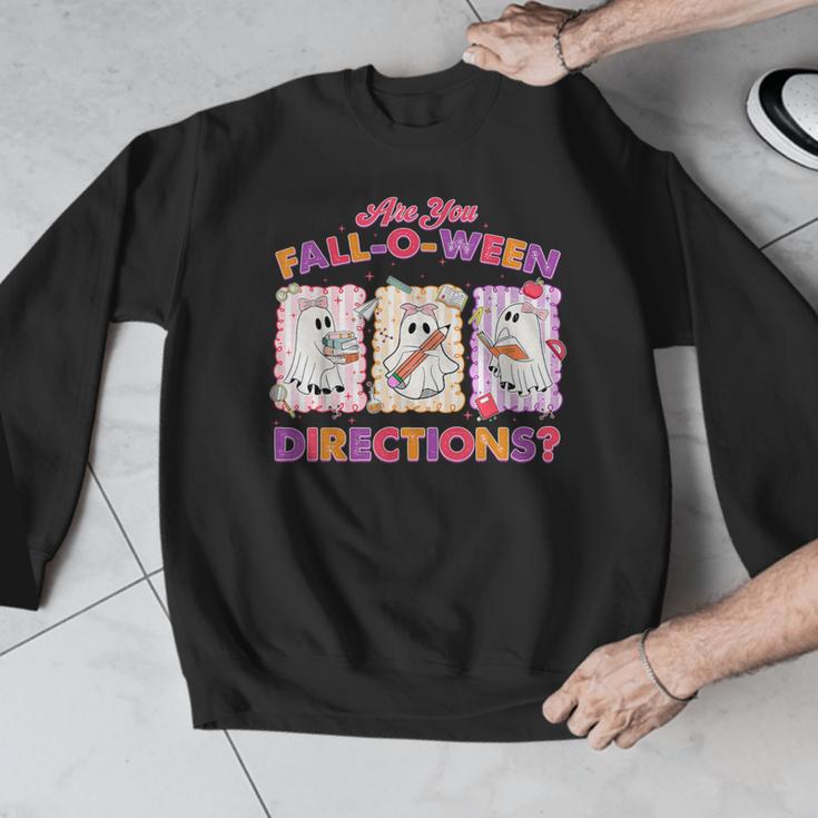 Are You Fall-O-Ween Directions Halloween Teacher Ghost Men Graphic Sweatshirt, funny design Are You Fall-O-Ween Directions Halloween Teacher Ghost Men Graphic Sweatshirt, funny design