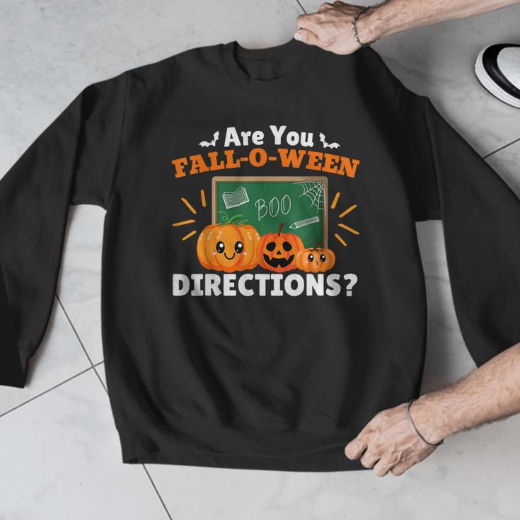 Are You Fall O Ween Directions Halloween Teacher Retro Men Graphic Sweatshirt, funny design Are You Fall O Ween Directions Halloween Teacher Retro Men Graphic Sweatshirt, funny design