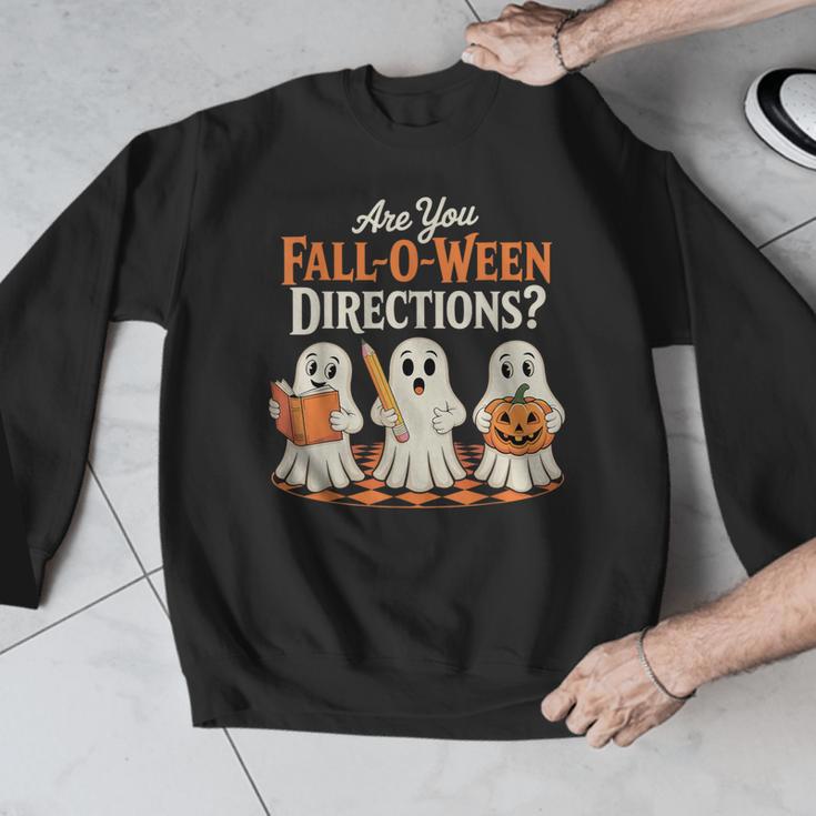 Are You Fall O Ween DirectionsRetro Teacher Halloween Ghost Men Graphic Sweatshirt, funny design Are You Fall O Ween DirectionsRetro Teacher Halloween Ghost Men Graphic Sweatshirt, funny design