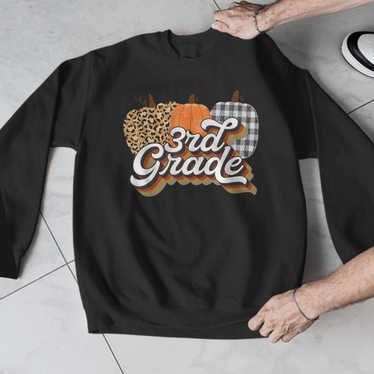 Fall Teacher Shirt 3rd Grade Teacher Retro Halloween Pumpkin Men Graphic Sweatshirt, funny design Fall Teacher Shirt 3rd Grade Teacher Retro Halloween Pumpkin Men Graphic Sweatshirt, funny design