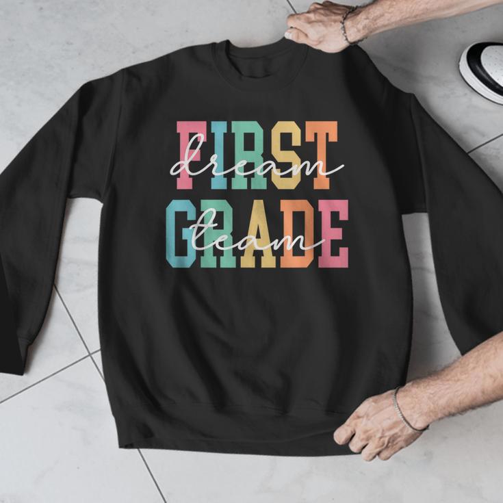 First Grade Dream Team Back To School 1st Grade Teacher Men Graphic Sweatshirt, First Grade Teacher Gifts, funny design