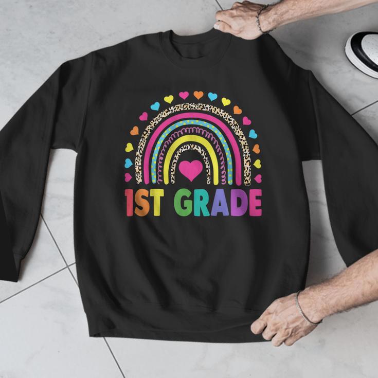 First Grade Rainbow Girls Boys Teacher Team 1st Grade Squad Men Graphic Sweatshirt, First Grade Teacher Gifts, funny design First Grade Rainbow Girls Boys Teacher Team 1st Grade Squad Men Graphic Sweatshirt, First Grade Teacher Gifts, funny design