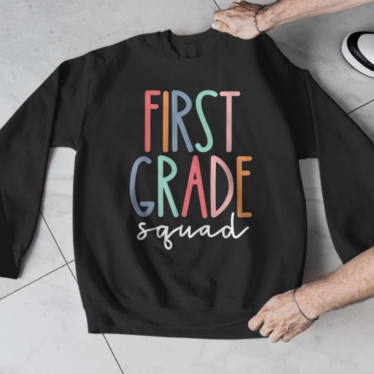 First Grade Squad 1st Grade Teacher Crew Back To School Team Men Graphic Sweatshirt, First Grade Teacher Gifts, funny design First Grade Squad 1st Grade Teacher Crew Back To School Team Men Graphic Sweatshirt, First Grade Teacher Gifts, funny design