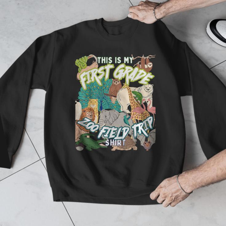First Grade Zoo Field Trip Matching Student Teacher Class Men Graphic Sweatshirt, First Grade Teacher Gifts, funny design First Grade Zoo Field Trip Matching Student Teacher Class Men Graphic Sweatshirt, First Grade Teacher Gifts, funny design
