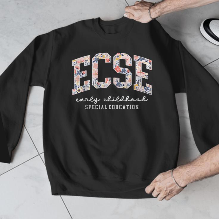 Floral ECSE Early Childhood Special Education SPED Teacher Men Graphic Sweatshirt, funny design Floral ECSE Early Childhood Special Education SPED Teacher Men Graphic Sweatshirt, funny design