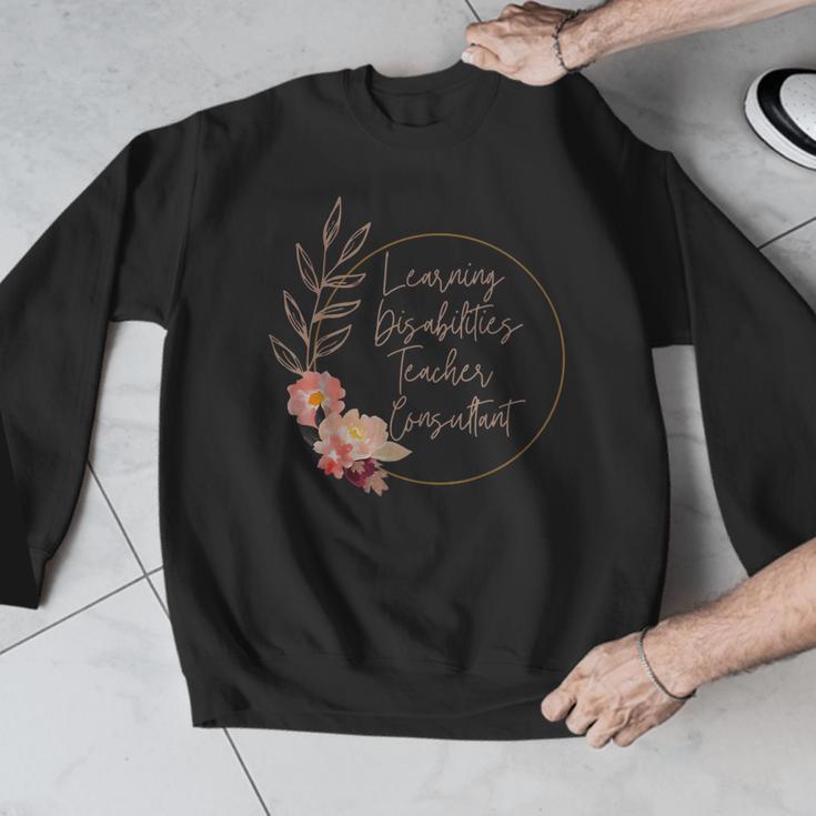 Floral Learning Disabilities Teacher Consultant SPED Teacher Men Graphic Sweatshirt, funny design