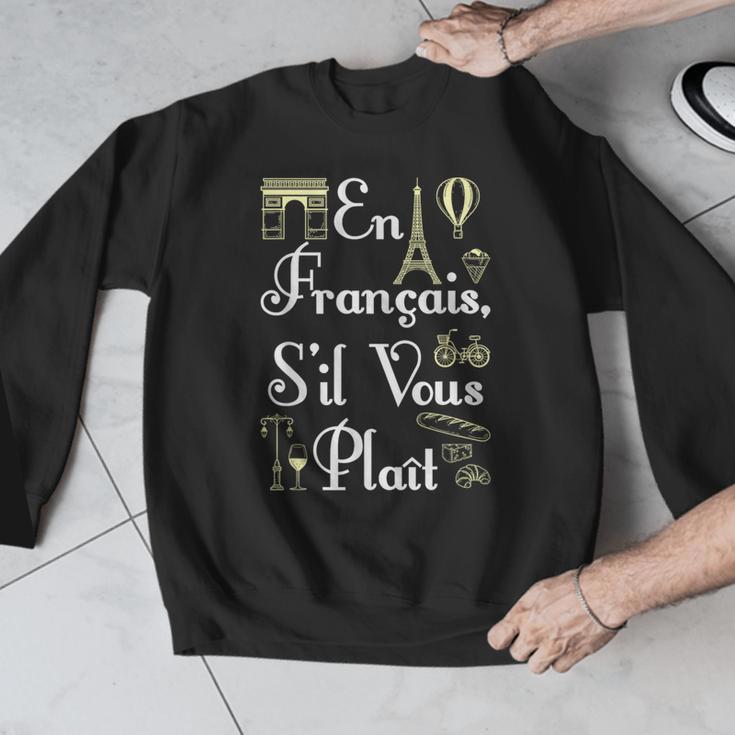 French Teacher En Francais S'Il Vous Plait End Of Year Men Graphic Sweatshirt, funny design French Teacher En Francais S'Il Vous Plait End Of Year Men Graphic Sweatshirt, funny design
